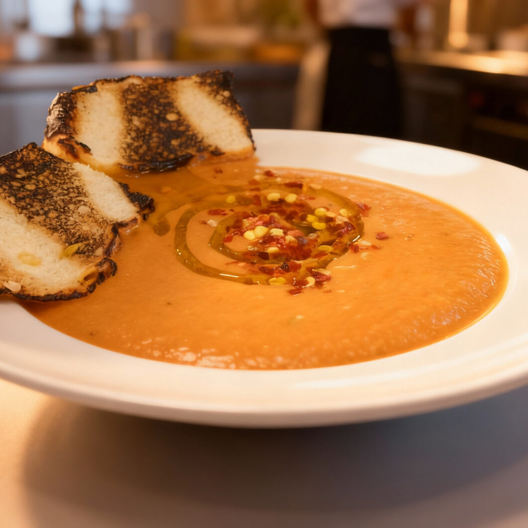 Creamy Avocado and Tomato Soup