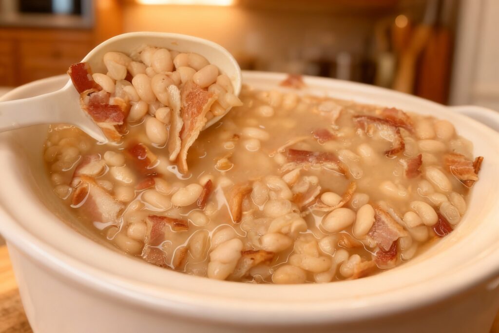 Great Northern Beans with Bacon