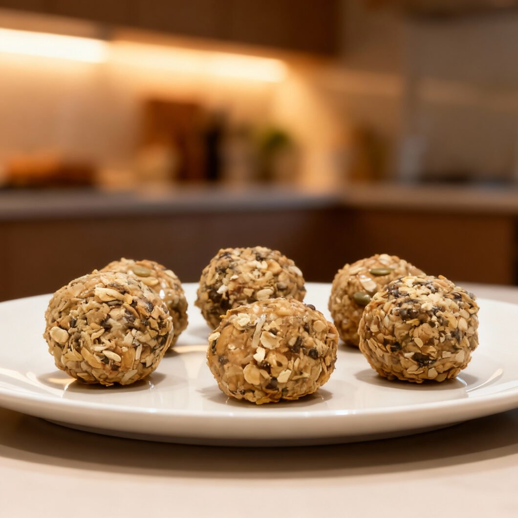 Peanut Butter and Oatmeal Protein Balls