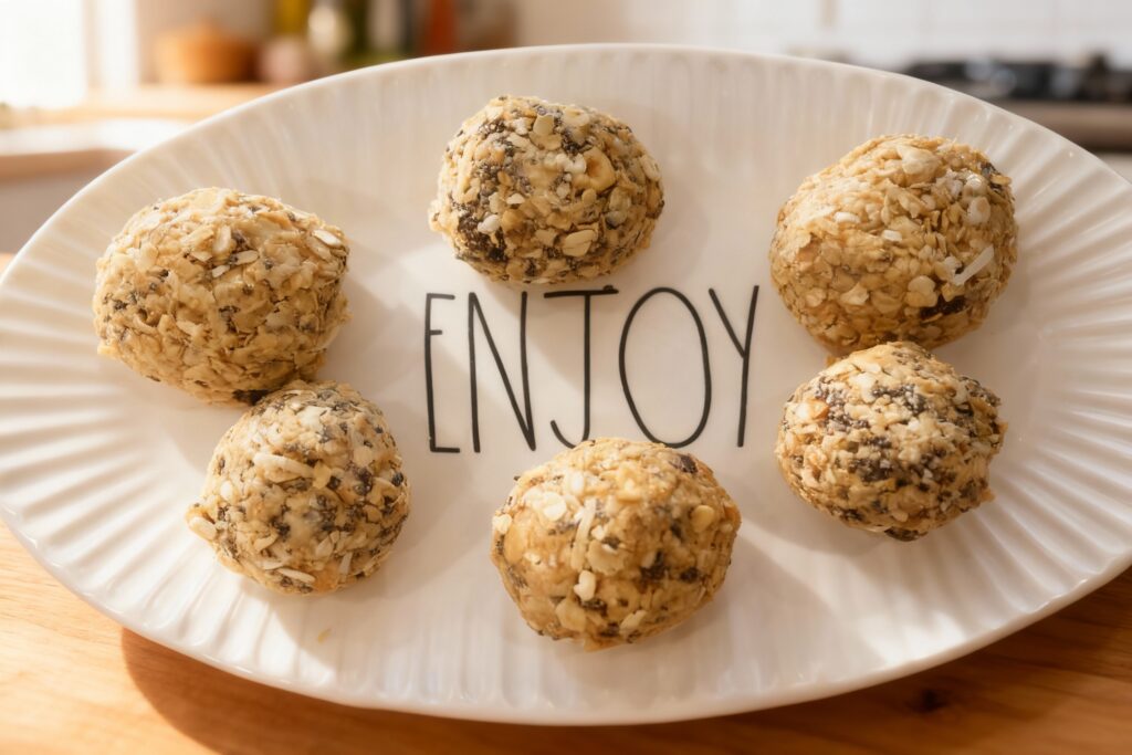 Peanut Butter and Oatmeal Protein Balls