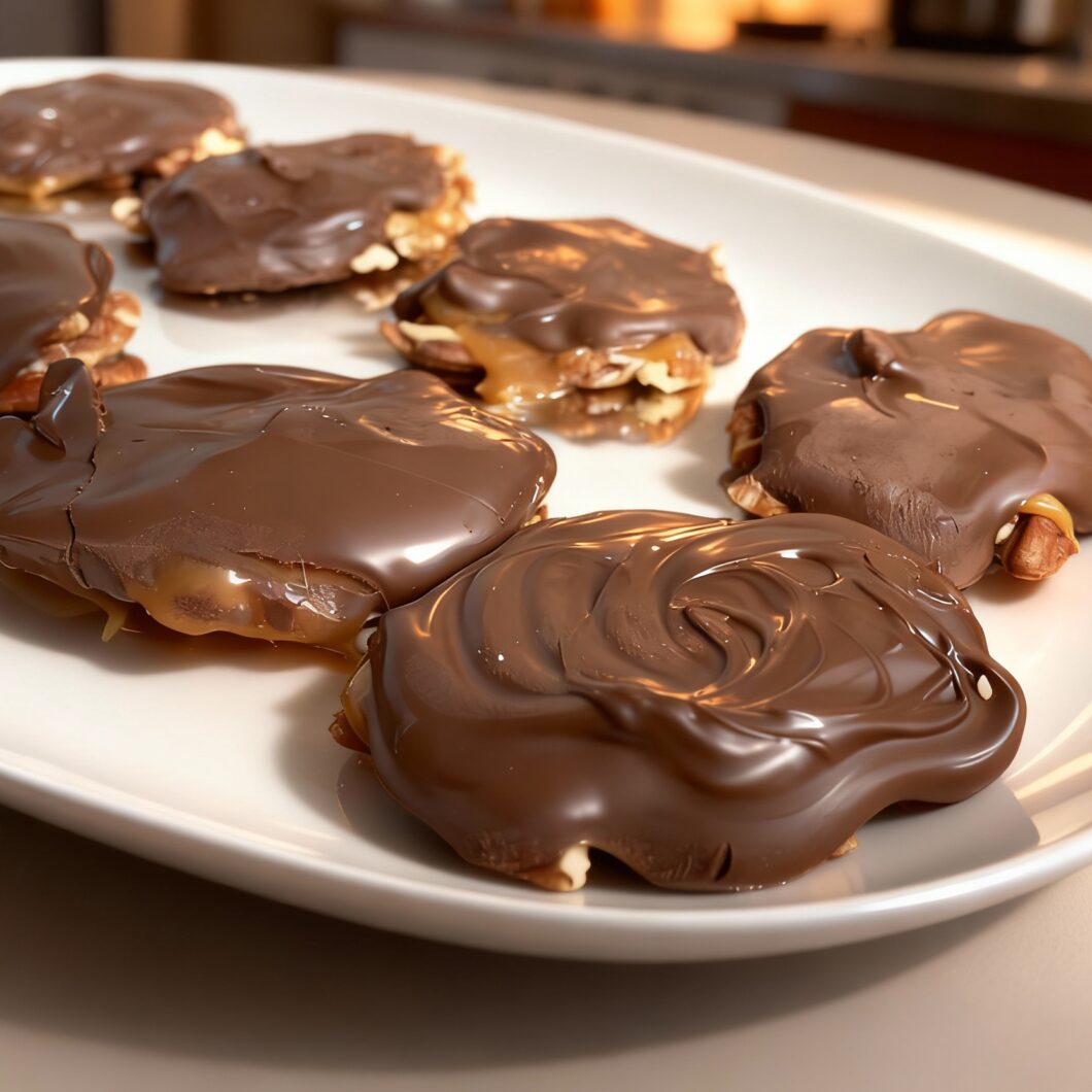 Chocolate Pecan Caramel Turtles