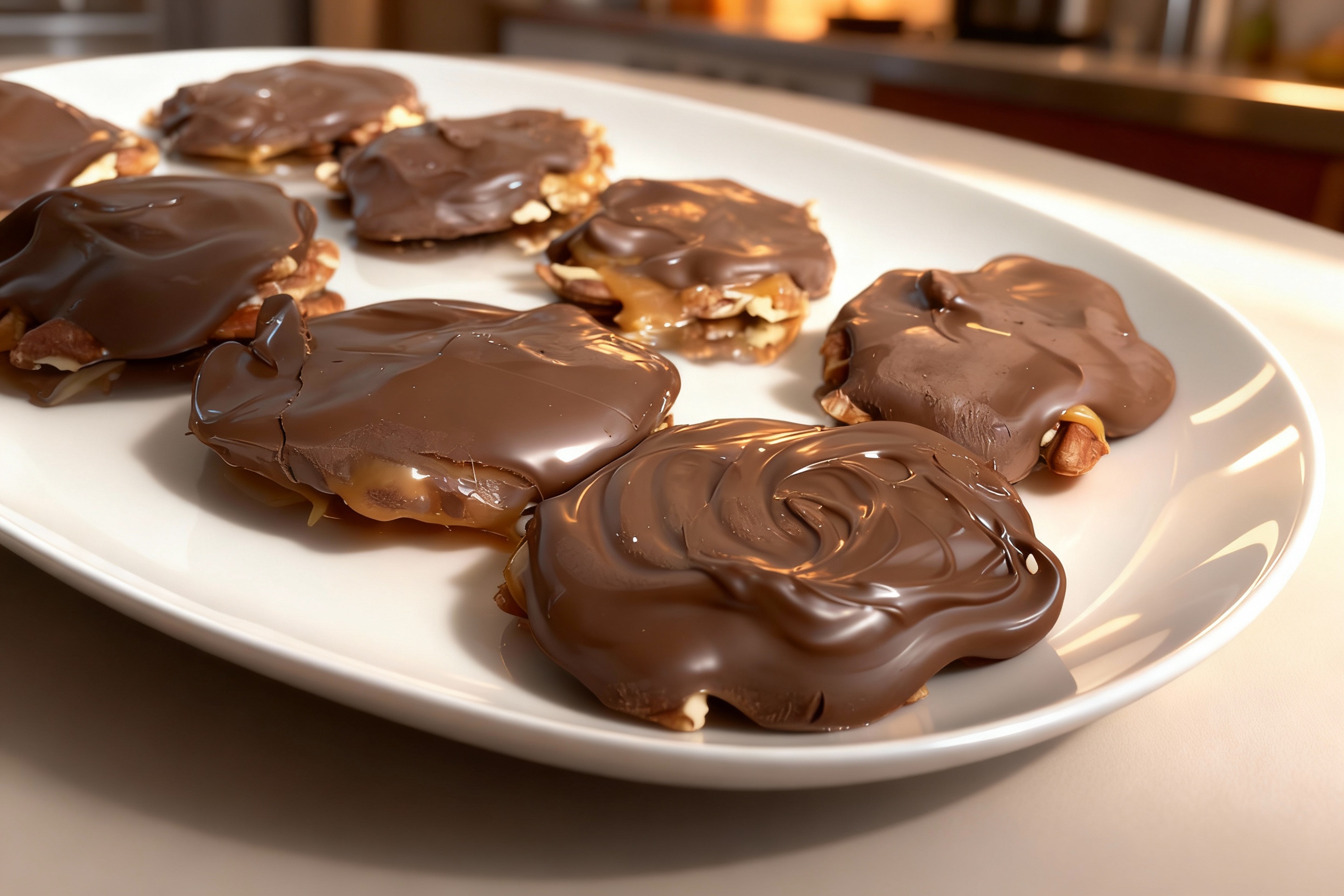 Chocolate Pecan Caramel Turtles