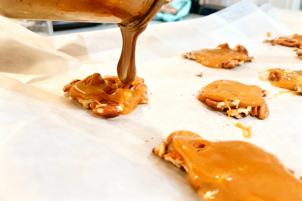 Chocolate Pecan Caramel Turtles
