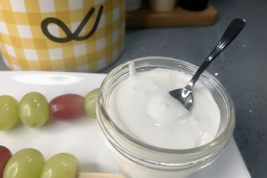 Fruit Skewers and Dip