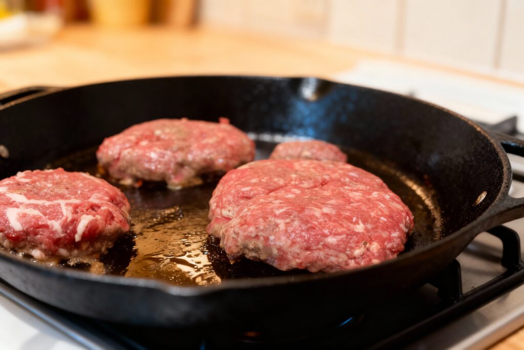 Juicy Stovetop Cheeseburgers