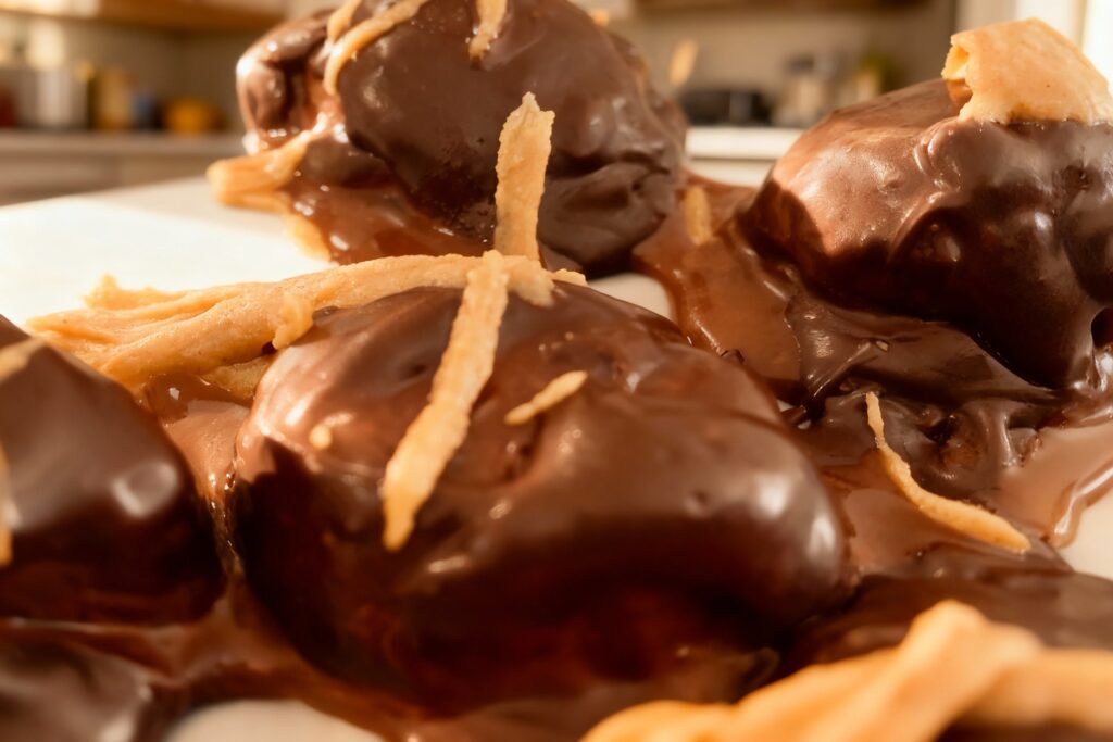 Peanut Butter and Chocolate Banana Poppers