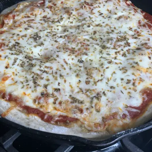 Cast-Iron Skillet Cheese Pizza
