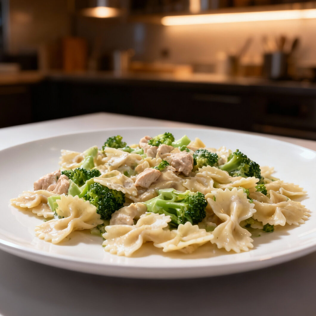 Chicken and Broccoli Alfredo Pasta