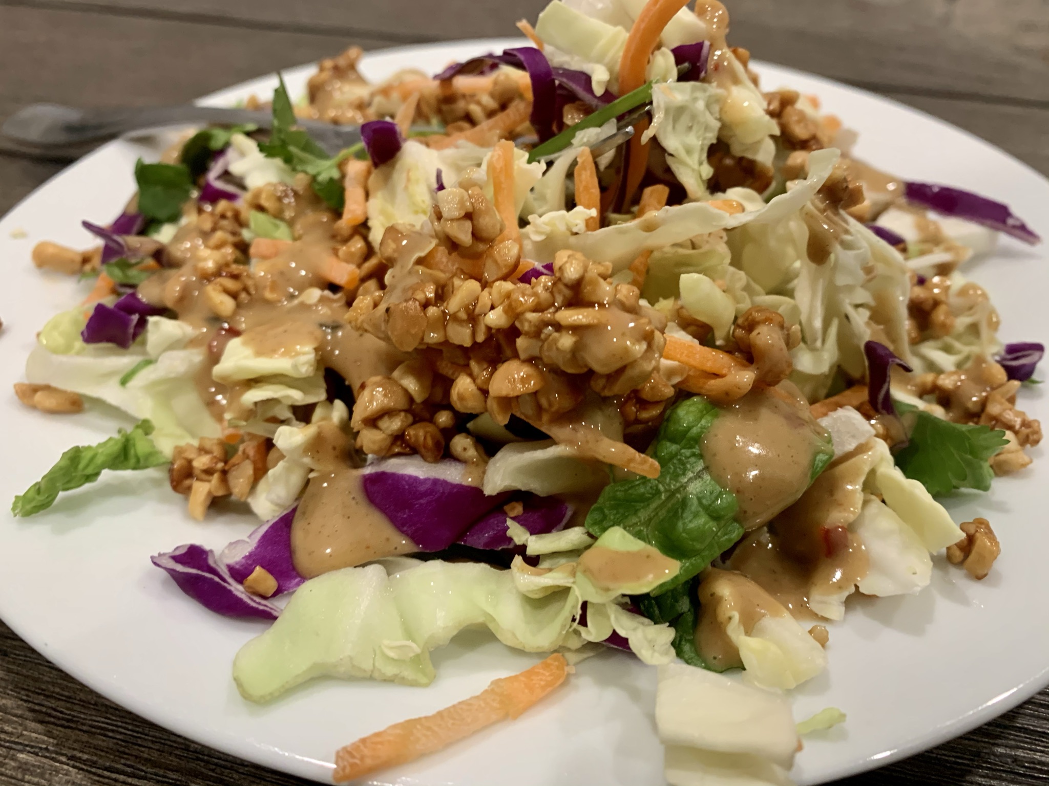 Sweet Peanut Cabbage Salad