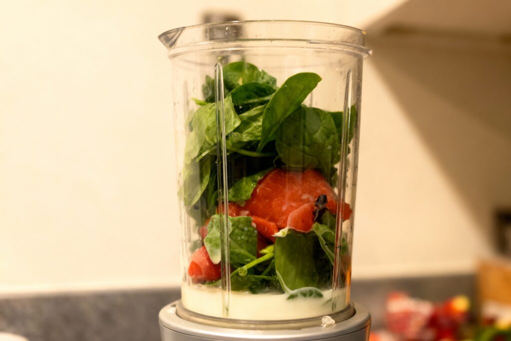 Penne Pasta with Green Sauce