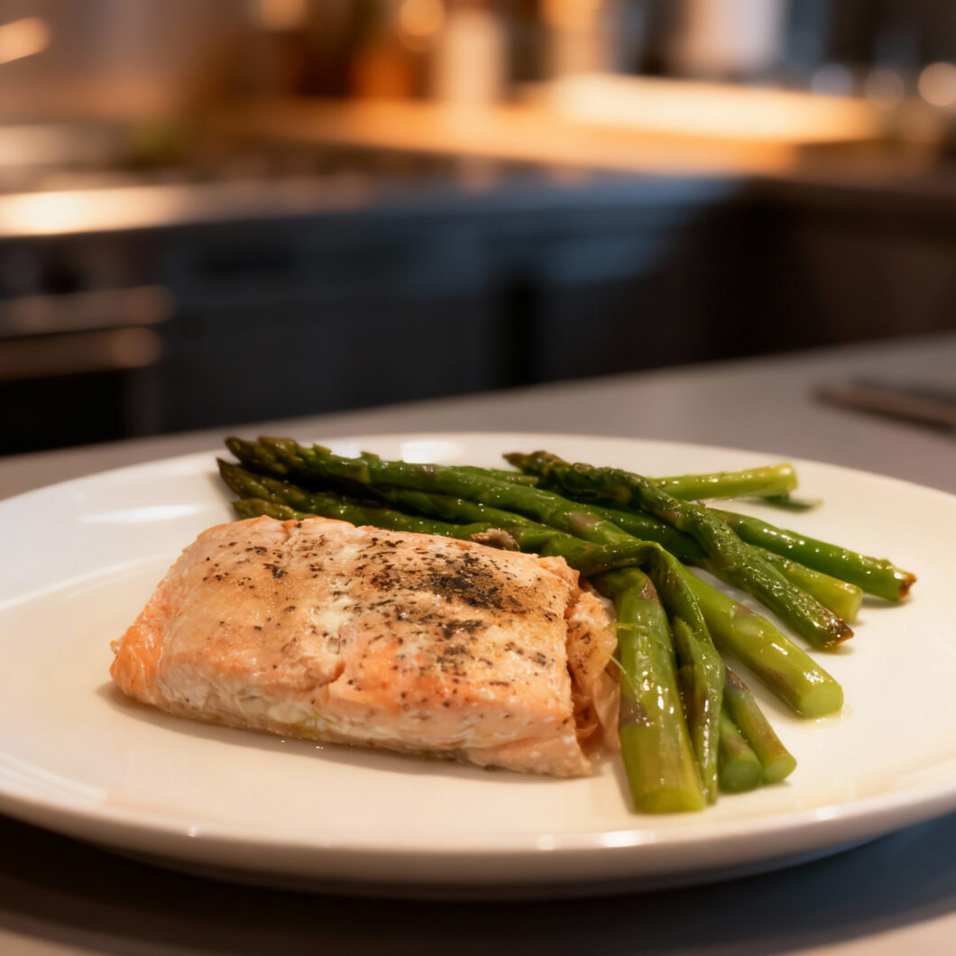 Salmon and Asparagus in Foil