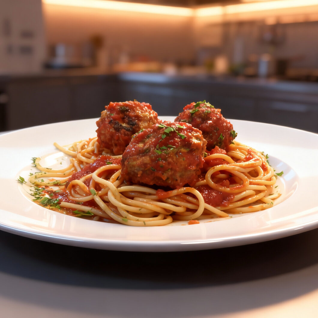 Spaghetti and Turkey Meatballs