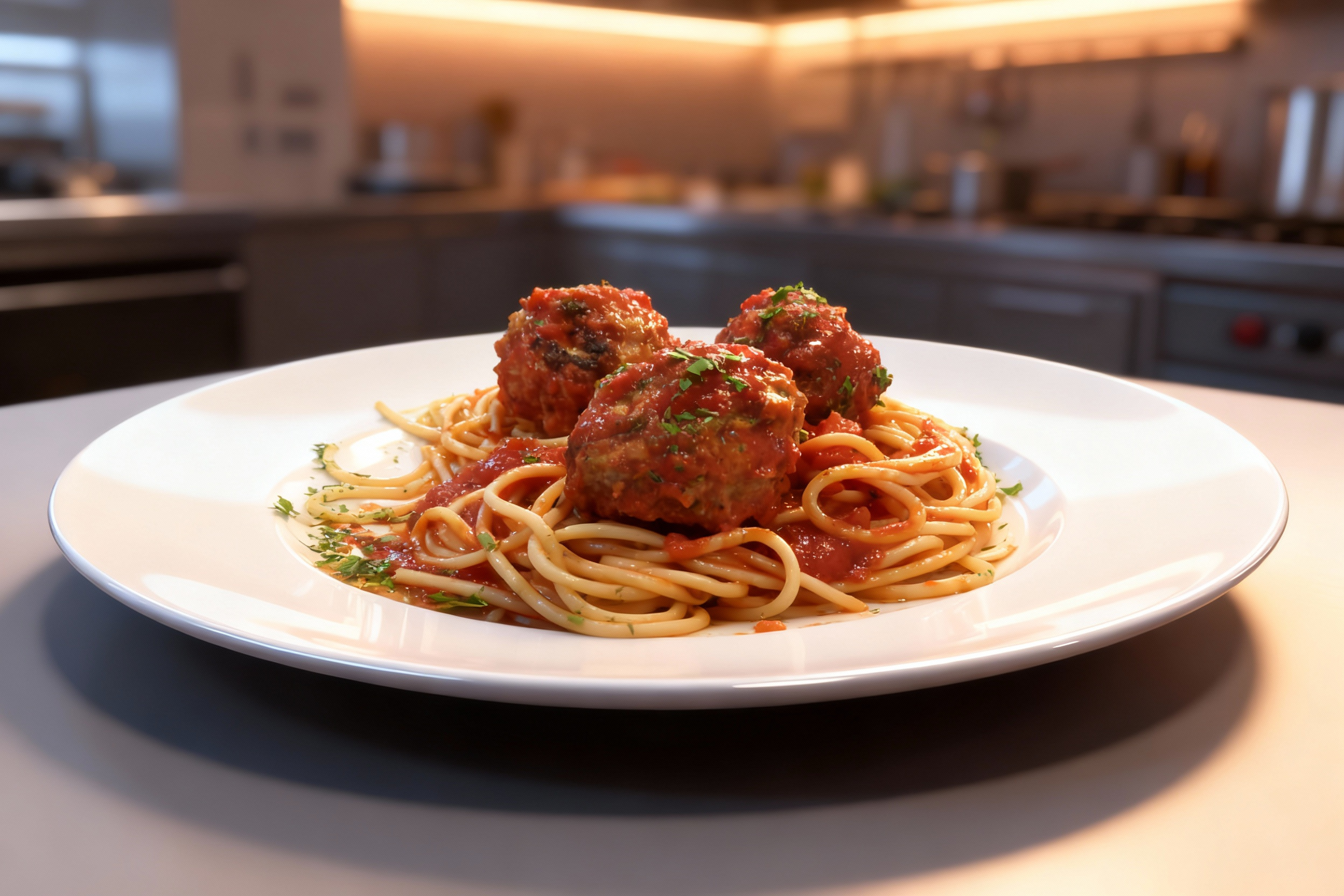 Spaghetti and Turkey Meatballs