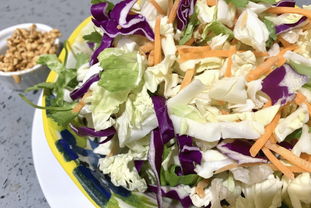 Sweet Peanut Cabbage Salad