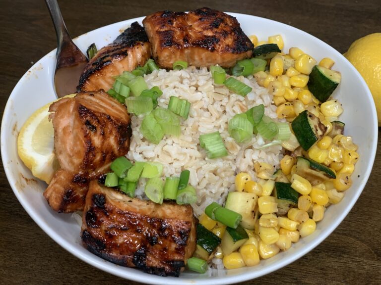 Salmon Teriyaki Bowls for Two