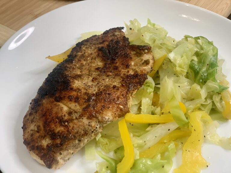 Spiced Chicken and Sweet Cabbage
