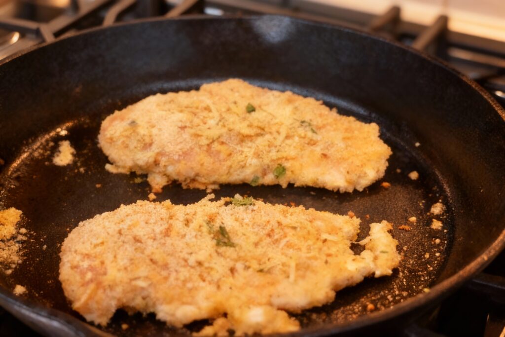 Easy Oven Baked Chicken Parmesan with Fusilli Pasta