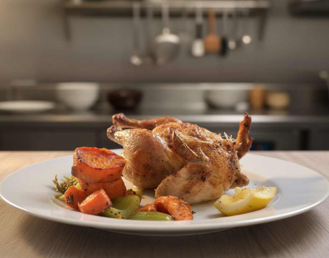 One Pan Roasted Cornish Hen with Veggies