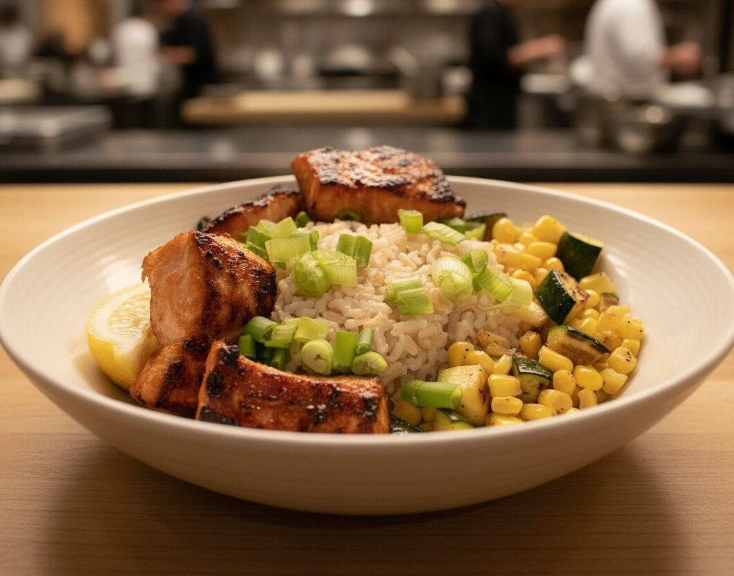Salmon Teriyaki Bowls for Two