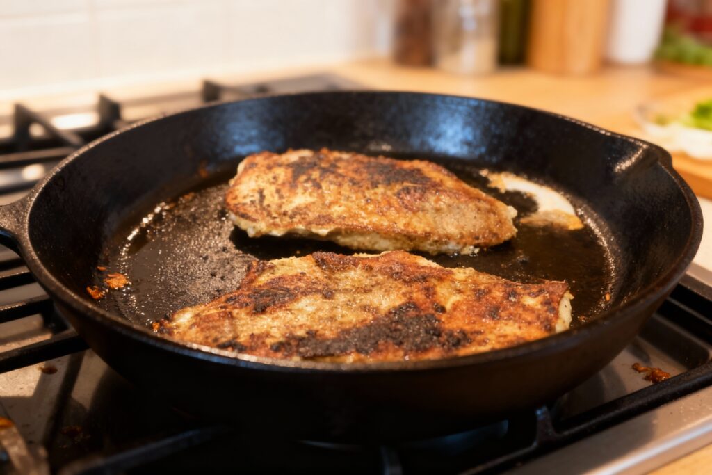 Spiced Chicken and Sweet Cabbage