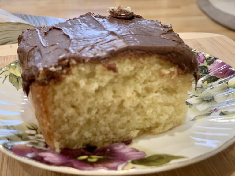 Chocolate Frosted Southern Yellow Cake