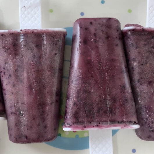Blueberry Smoothie Popsicles