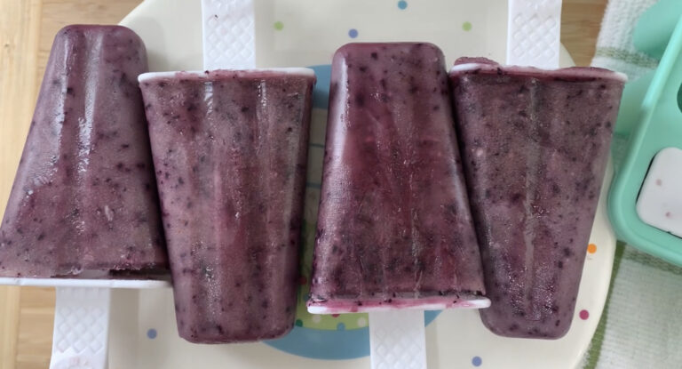 Blueberry Smoothie Popsicles
