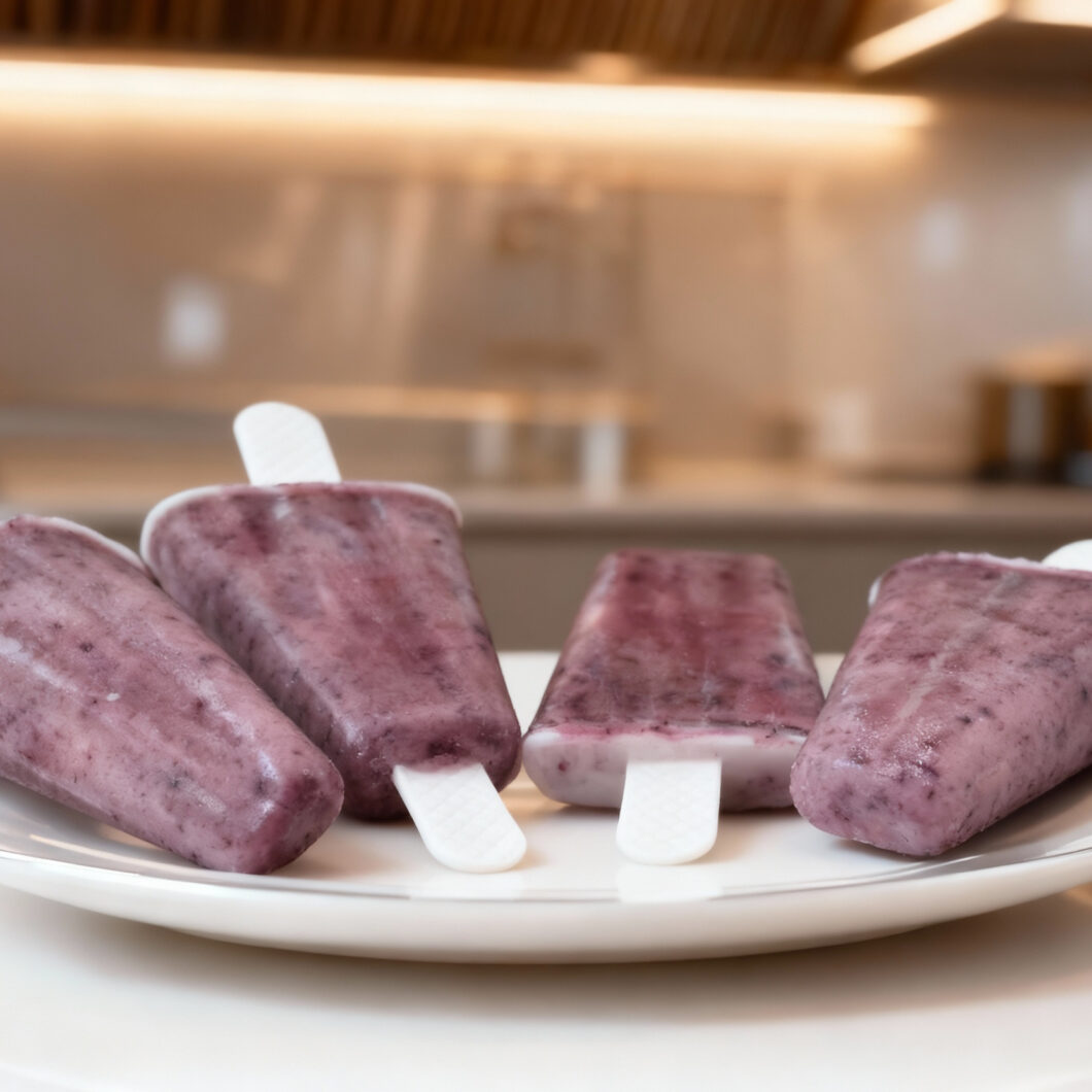 Blueberry Smoothie Popsicles