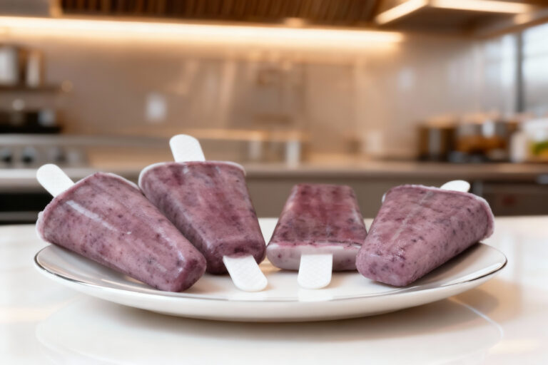 Blueberry Smoothie Popsicles