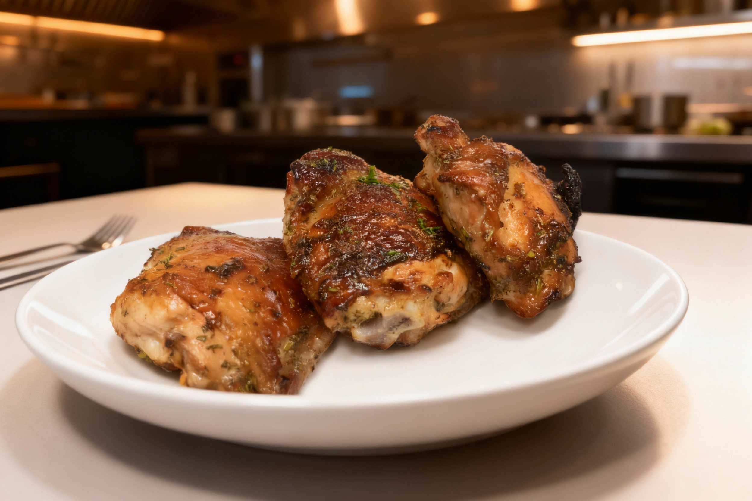 Brown Sugar Crusted Chicken Thighs