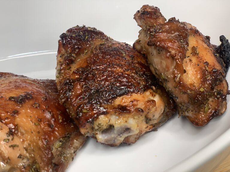 Brown Sugar Crusted Chicken Thighs