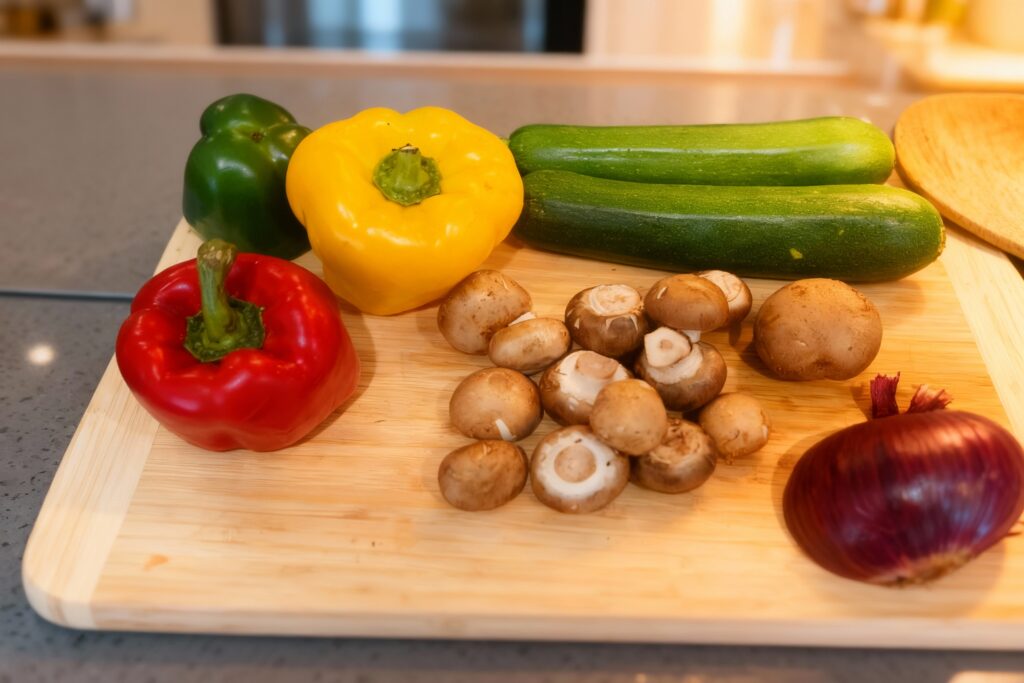 Marinated Baked Veggie Kabobs