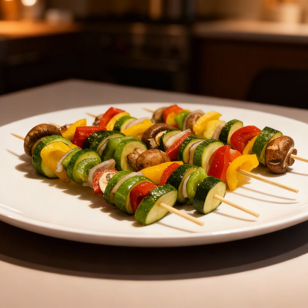 Marinated Baked Veggie Kabobs
