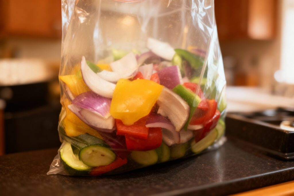 Marinated Baked Veggie Kabobs