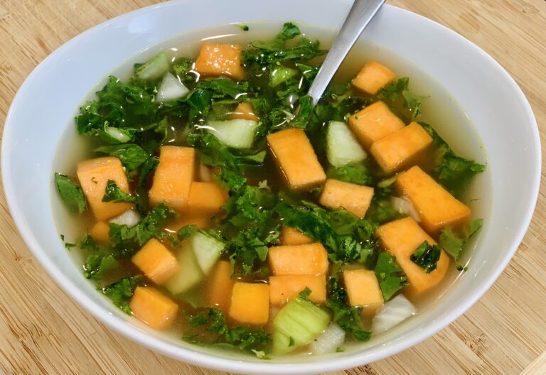 Sweet Potato and Bok Choy Soup
