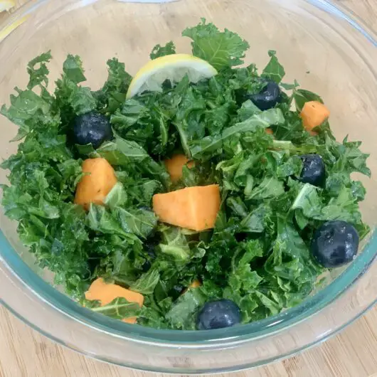 Kale Salad with Lemon Garlic Dressing
