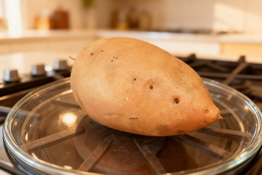 Nut Butter and Berry Breakfast Sweet Potato