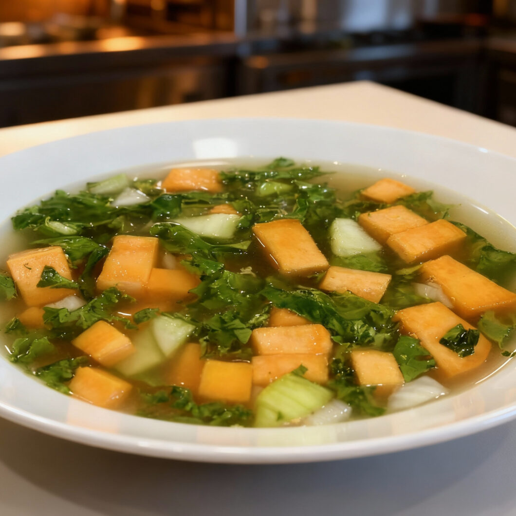 Sweet Potato and Bok Choy Soup