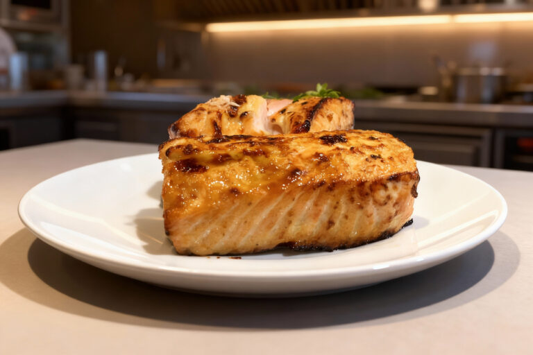 Air Fryer Honey Mustard Salmon