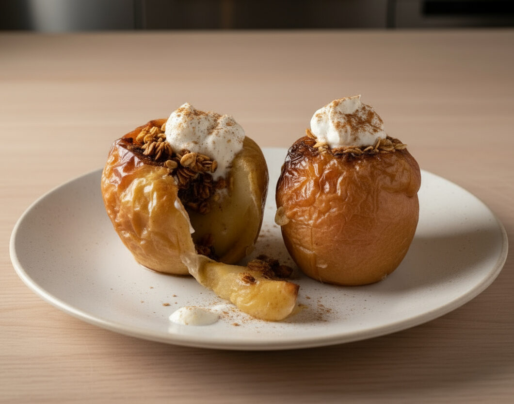 Baked Cinnamon Granola Stuffed Apples