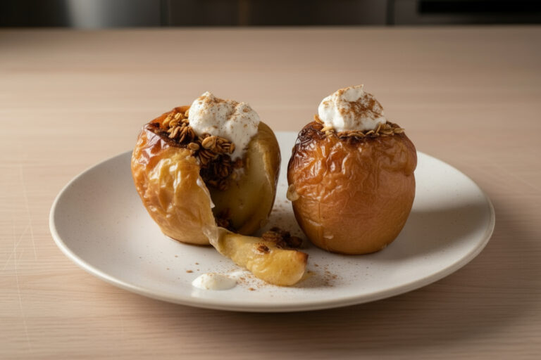 Baked Cinnamon Granola Stuffed Apples
