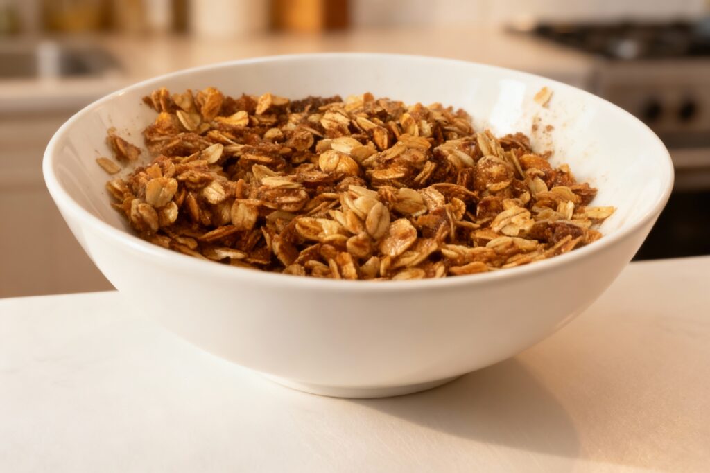 Baked Cinnamon Granola Stuffed Apples