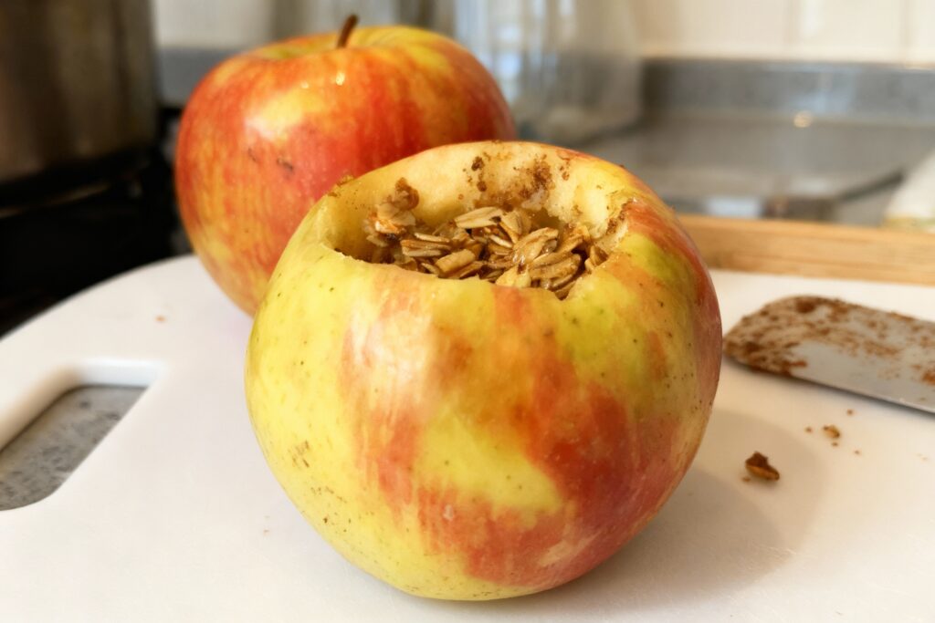 Baked Cinnamon Granola Stuffed Apples