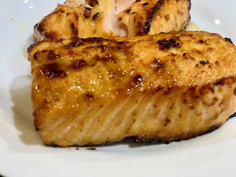 Air Fryer Honey Mustard Salmon