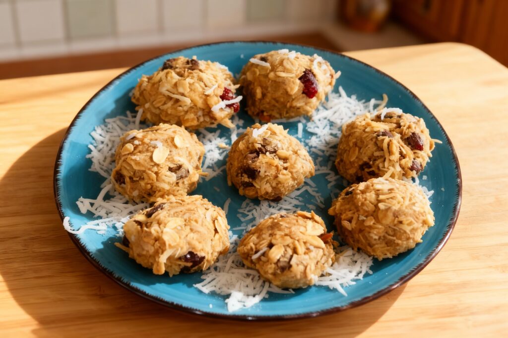 Pumpkin Spice Oatmeal Peanut Butter Balls