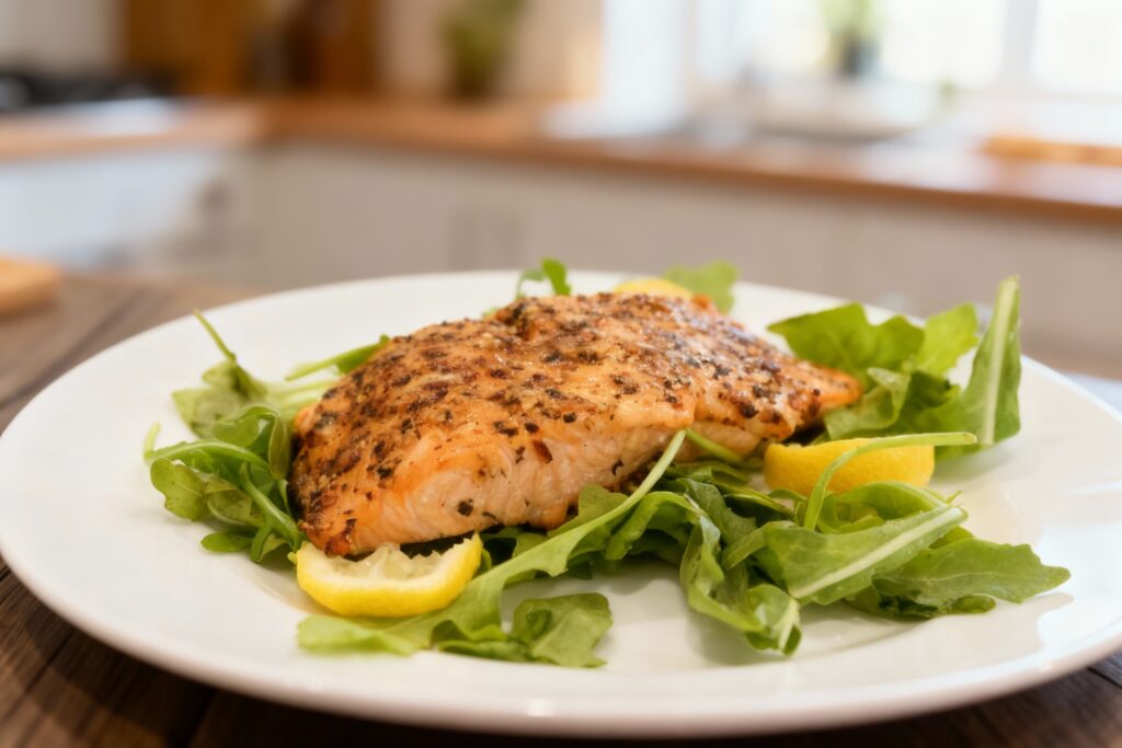 Baked Lemon Pepper Salmon