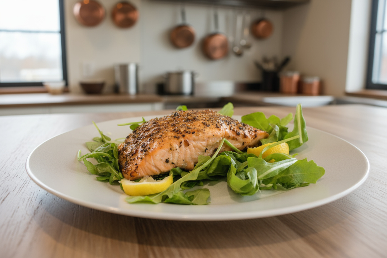 Baked Lemon Pepper Salmon