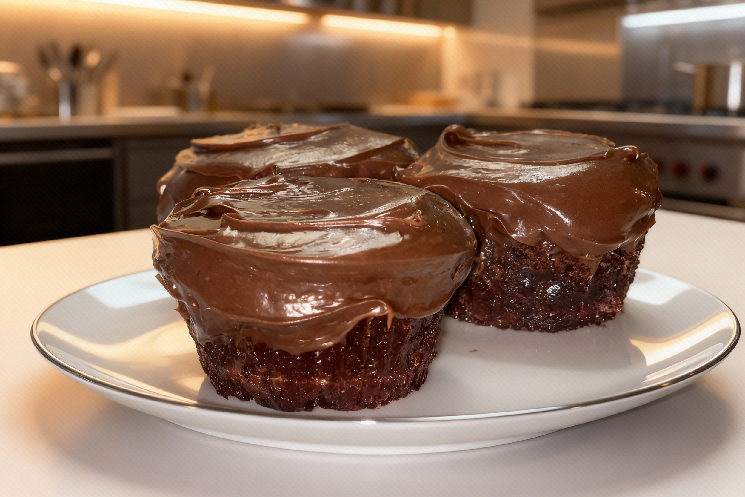 Double Chocolate Fudge Cupcakes