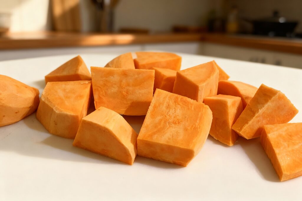 Sweet and Savory Mashed Sweet Potatoes