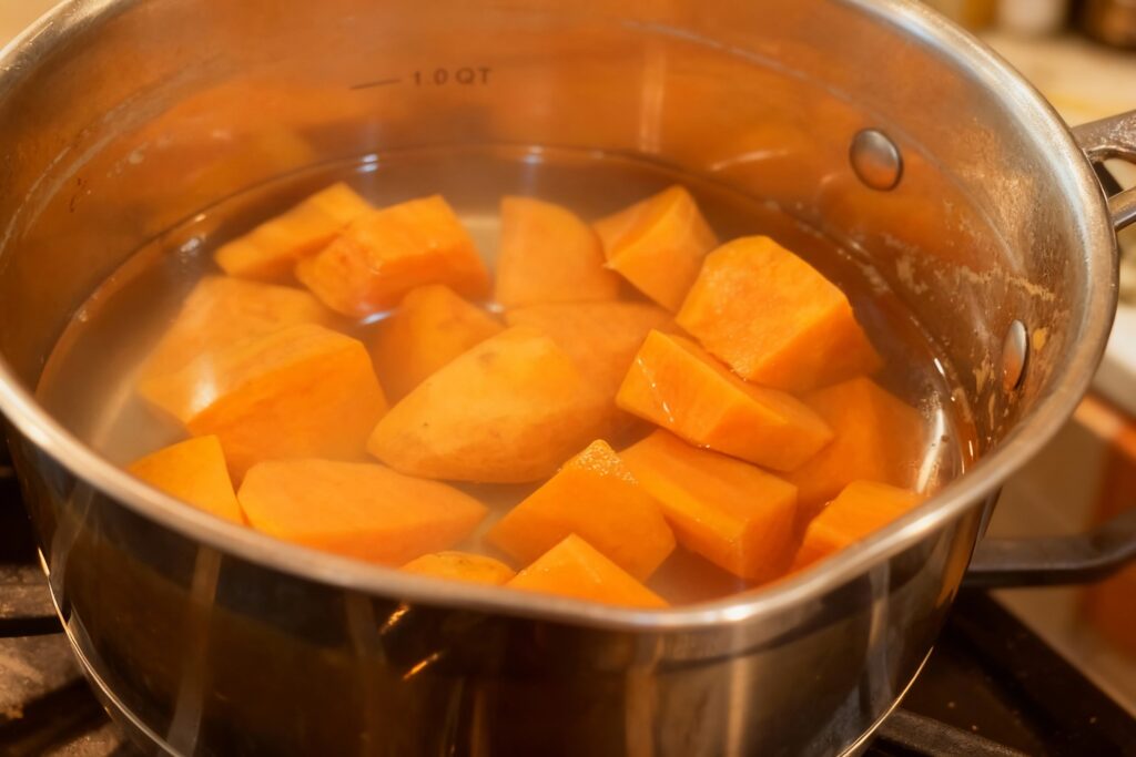 Sweet and Savory Mashed Sweet Potatoes